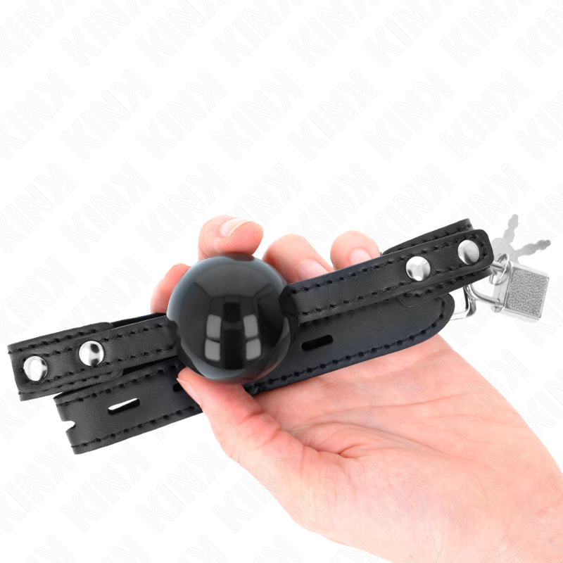 KINK - MORDAZA DE BOLA 4 CM SUAVE DE TPE MODELO 3 60 x 2 CM ADJUSTABLE 37-52 CM