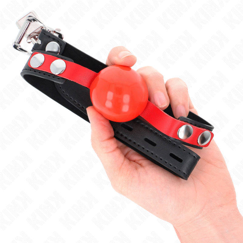 KINK - MORDAZA DE BOLA 4 CM SUAVE DE TPE MODELO 4 60 x 2 CM ADJUSTABLE 37-52 CM