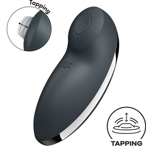 Satisfyer – Tap & climax 2 vibrateur & stimulateur gris
