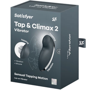 Satisfyer – Tap & climax 2 vibrateur & stimulateur gris