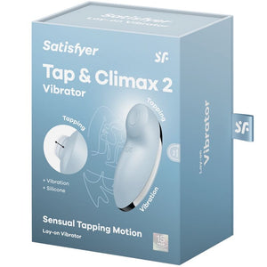 Satisfyer – Tap & climax 2 vibrateur & stimulateur bleu