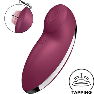Satisfyer – Tap & climax 2 vibrateur & stimulateur rouge