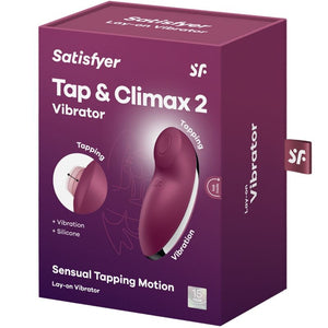 Satisfyer – Tap & climax 2 vibrateur & stimulateur rouge