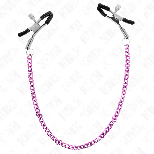 Kink – Pinces à meton chaîne violet 30 cm