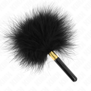 Kink – Plumes chacoules en métal doré noir 18 cm