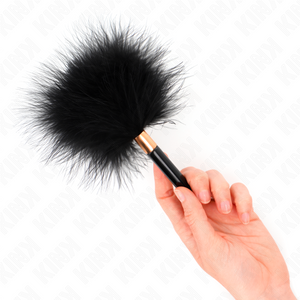 Kink – Plumes chacoules en métal doré noir 18 cm