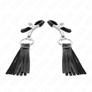 Kink – Pinces à télémons à pampons en cuirette 6 cm