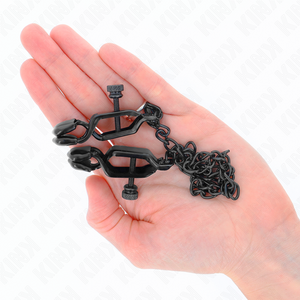 Kink – Pinces à metelles chaîne plate noir 30 cm