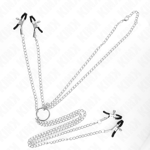 Kink – 4 pinces à matelons et clito réglables argent