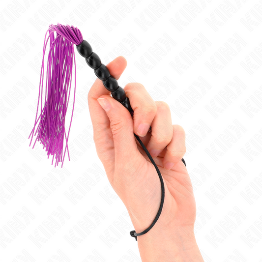 KINK - MINI LÁTIGO DE SILICONE WITH 6 BOLAS MORADO 26 CM