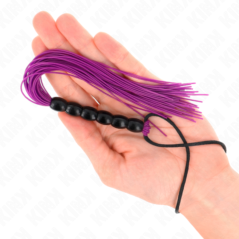 KINK - MINI LÁTIGO DE SILICONE WITH 6 BOLAS MORADO 26 CM