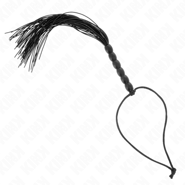 KINK - MINI LÁTIGO DE SILICONE WITH AGARRE 6 BOLAS NEGRO 26 CM