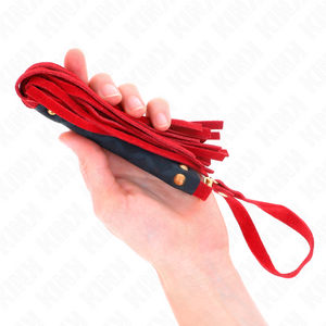 Kink – Mini fouet daim rouge 30 cm