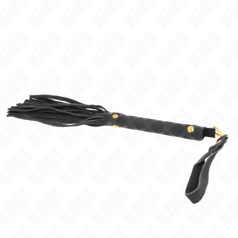 Kink – Mini fouet daim noir 30 cm