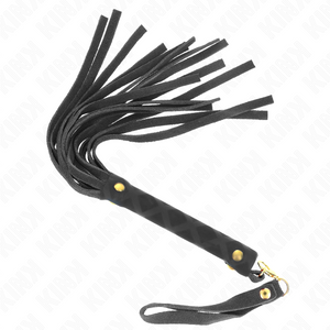 Kink – Mini fouet daim noir 30 cm