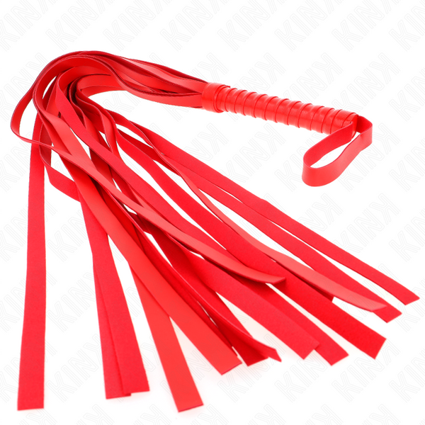 Kink – Fouet rouge manche court long queue 70 cm