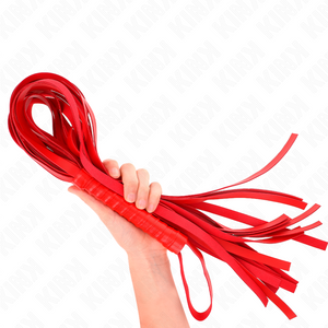 Kink – Fouet rouge manche court long queue 70 cm