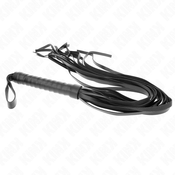 Kink – Fouet noir manche court long queue 70 cm