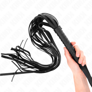 Kink – Fouet noir manche court long queue 70 cm