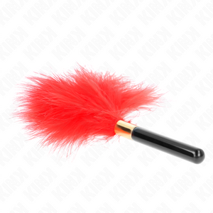 Kink – Plumes chacoules en métal rouge or 18 cm