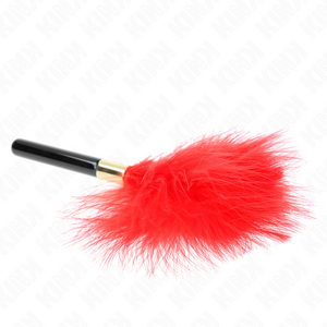 Kink – Plumes chacoules en métal rouge or 18 cm