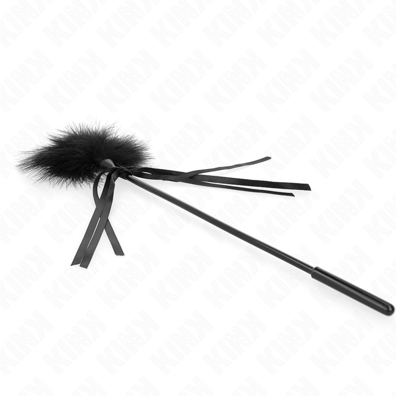 Kink – Plumes chacouillées avec n&oelig;ud 35 cm