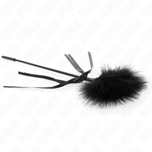 Kink – Plumes chacouillées avec n&oelig;ud 35 cm