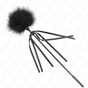 Kink – Plumes chacouillées avec n&oelig;ud 35 cm