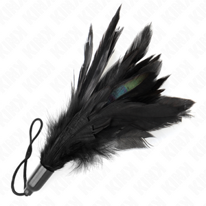 Kink – Plumes chacouillées avec manche corde base plastique 15 cm