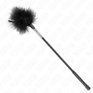 Kink – Plumes chacouilles avec manche strass 50 cm