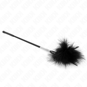 Kink – Plumes chacouilles avec manche strass 50 cm