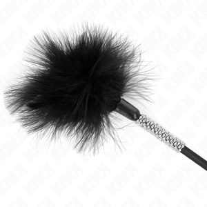 Kink – Plumes chacouilles avec manche strass 50 cm