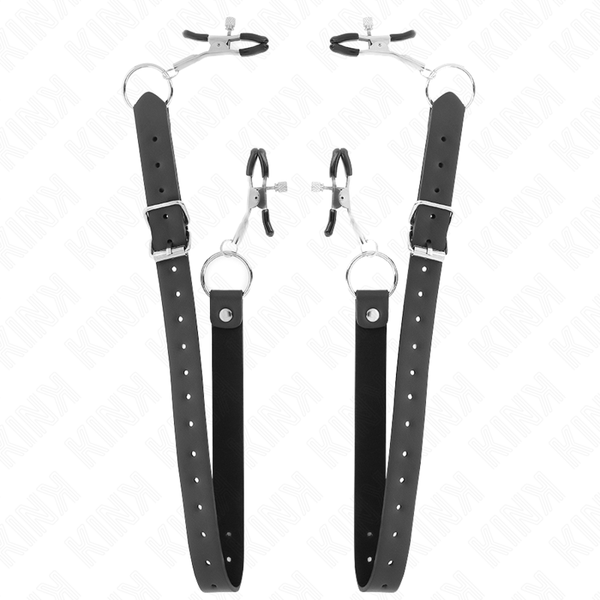 Kink – 4 pinces à clitoris réglables 34-48 cm