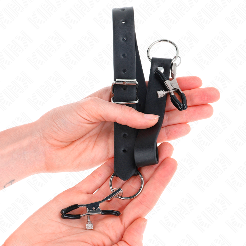 KINK - PINZAS PARA CLÍTORIS 4 VERSTELBARE HOEKEN 34-48 CM