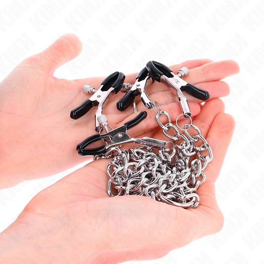 KINK - PINZAS PARA PEZONES DOBLE 32 CM WITH PADLOCK 14 CM