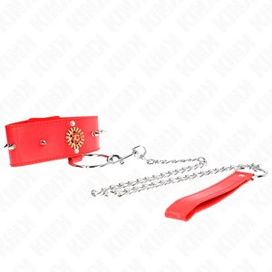 Kink – Collier diamants rouges avec ceinture 65 cm ajdustable 35-51 cm x 7 cm