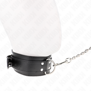 Kink – Collier avec bracelet 65 cm boucles argent réglables 33-46 cm x 5,5 cm