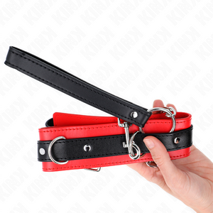 Kink – Collier modèle basic avec laisse 65 cm modèle 3 rouge 53 x 5 cm