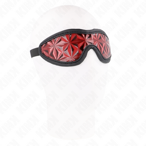 Kink – Serre-tête motif diamants rouge 20,5 x 6 cm
