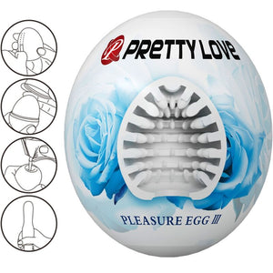 Pretty Love – Masturbateur pour homme blanc d'oeuf