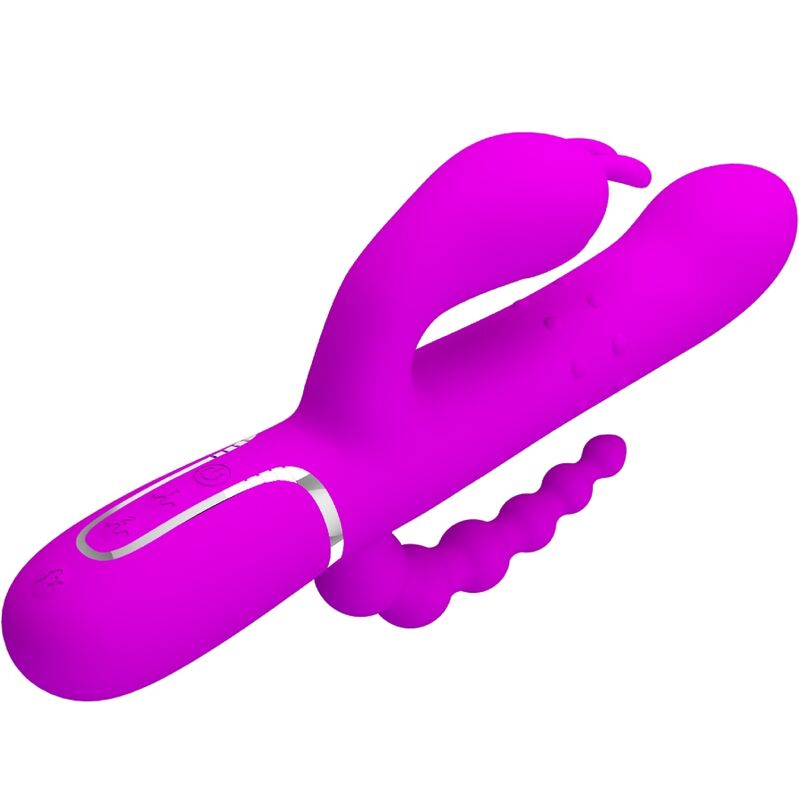 PRETTY LOVE - CAMMY TRIPLE VIBRADOR MULTIFUNCTION 4 IN 1 PINK