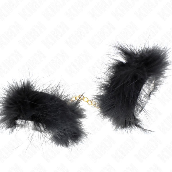 Kink – Manchettes en plume avec chaîne or modèle 0