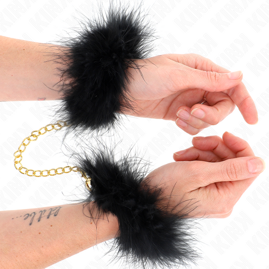 KINK - BLACK PLUMES WITH CADENA DORADA MODELO 2
