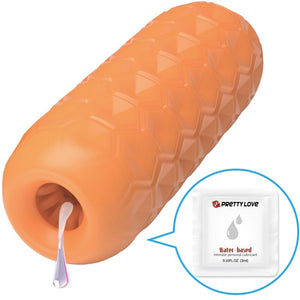 Pretty Love – Masturbateur pour homme à deux boules orange
