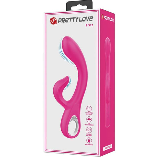 PRETTY LOVE - FRITZ VIBRADOR RABBIT 12 VIBRACIONES PINK
