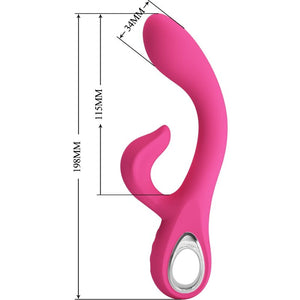 Pretty Love – Vibrateur fritz rabbit 12 vibrations rose