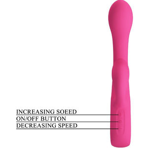Pretty Love – Vibrateur fritz rabbit 12 vibrations rose