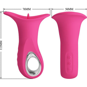Pretty Love – Clyde vibrateur oral langue vibrant 12 vibrations rose