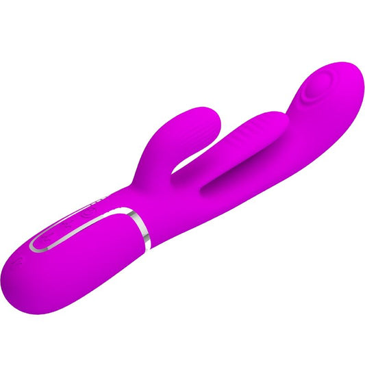PRETTY LOVE - SHANIA TRIPLE VIBRADOR RABBIT MULTIFUNCTION PINK
