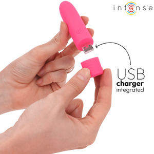 Intense – Symone bullet vibrant rechargeable USB 8 vibrations rose 10 x 2,2 cm